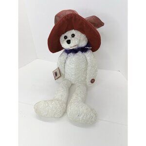 Chantilly Lane Suzie Bear "Girls Just Want To Have Fun" Red Hat Society READ